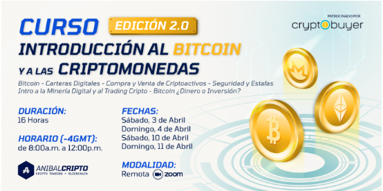 Curso «Introducción al bitcoin 2.0» dictado por AnibalCripto arranca el próximo sábado 03 de abril