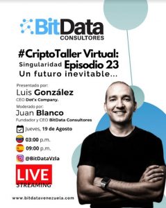 Taller “Singularidad, un futuro inevitable” dictará BitData este jueves 19 de agosto