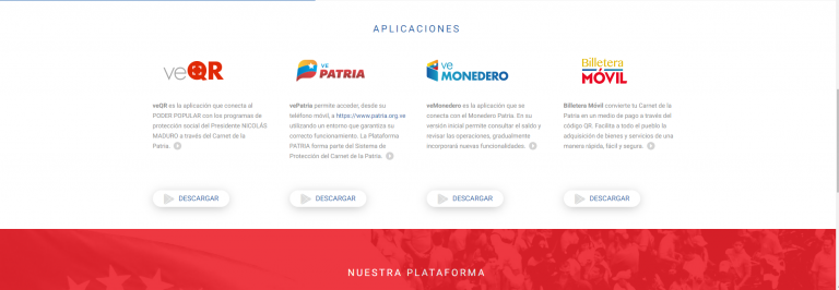 Plataforma Patria bolívar digital