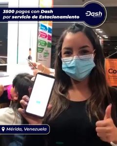 Dash es ahora una opción para pagar estacionamientos y servicios delivery en Venezuela