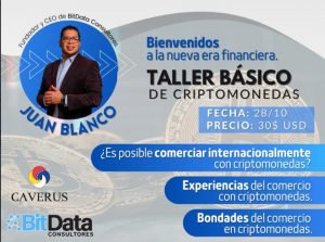 “Criptomonedas para el Comercio Internacional”: el próximo taller de BitaData este jueves 28 de octubre