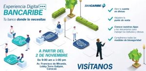 Adquiere tu punto de venta y abre tu cuenta en dólares en la “Experiencia Digital” Bancaribe hasta el próximo 10 de diciembre
