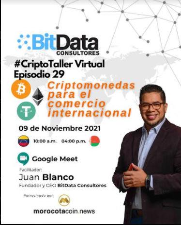 BitData dictará taller sobre criptomonedas para el comercio internacional a venezolanos radicados en Bielorrusia