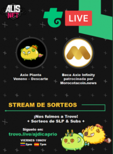 Gana un Axie o una beca Axie Infinity en sorteo de Morocotacoin y Alis NFT