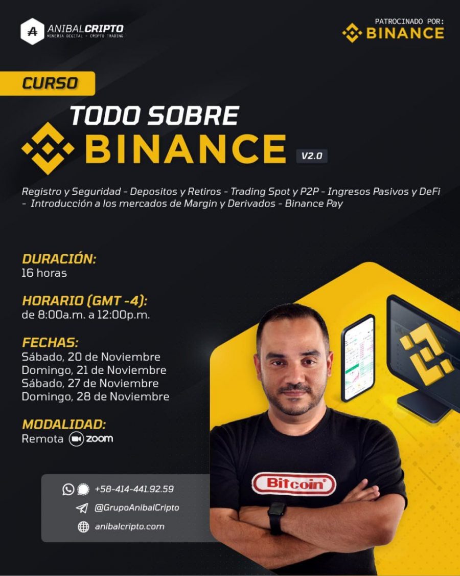 Listos para iniciar el curso “Todo sobre Binance” con AnibalCripto