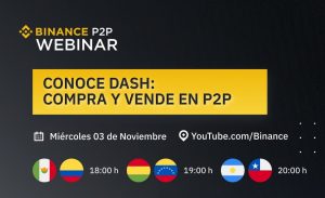 Binance realizará webinar "Conoce Dash" este miércoles 3 de noviembre