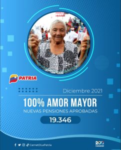 Bono a nuevos y antiguos pensionados comenzaron a entregar a través de plataforma Patria