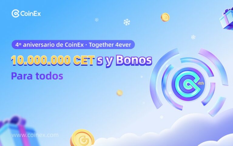 Together 4ever, únete a CoinEx para poder obtener los increíbles obsequios de aniversario de 10 millones de $CET
