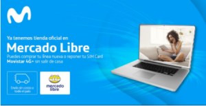 Movistar ahora vende en Mercado Libre sus chips y líneas telefónicas