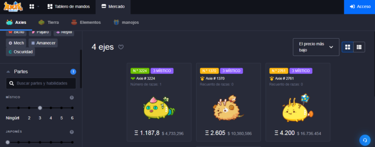 Axie Infinity lanza nueva actualización decembrina en el Marketplace