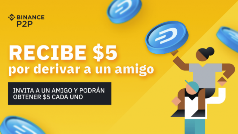 Gana 5 dólares en Binance por invitar a comprar dash con bolívares