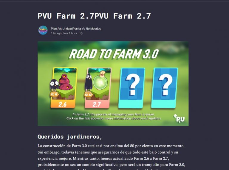 Última hora: Plant Vs Undead actualiza el modo Farm
