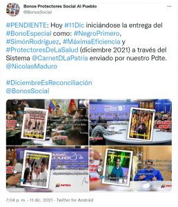 Ya inició la entrega de 4 bonos especiales en Sistema Patria