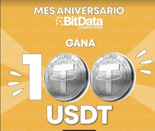 BitData celebra su 2° aniversario y sorteará 100 USDT este febrero 2022