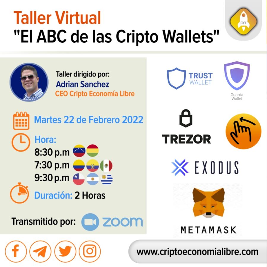 Taller “El ABC de las Cripto Wallets» dictará CEL Academy este 22 de febrero