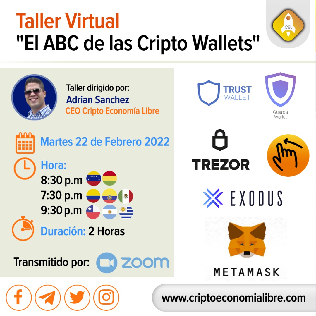 Taller “El ABC de las Cripto Wallets" dictará CEL Academy este 22 de febrero