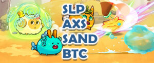 Precios del SLP, AXS, SAND y BTC se meten en un rango