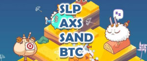 Precios del SLP, AXS, SAND y BTC muestran una recuperación importante