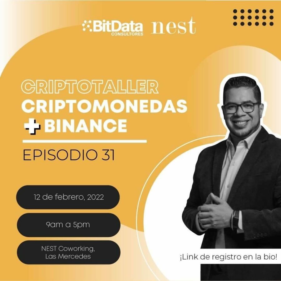 BitData dictará taller «Criptomonedas + Binance» este 12 de febrero