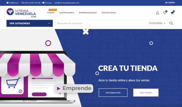 Vitrina Venezuela: nueva plataforma para el comercio electrónico y delivery