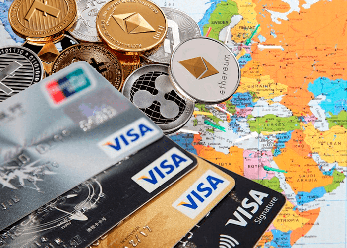 Conoce 5 tarjetas Visa recargables con criptomonedas para uso internacional