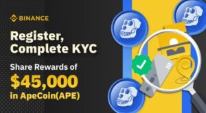 Promoción de Binance repartirá $45 mil en $APE este 15 de abril