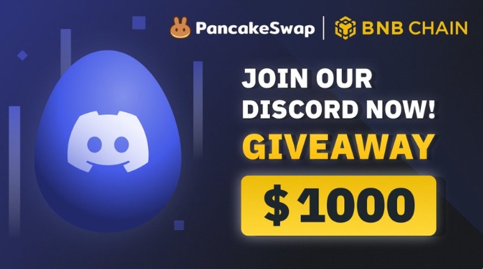 BNB Chain y PancakeSwap repartirán $1.000 en premios por unirte a Discord