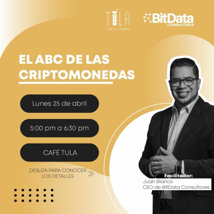 Este 25 de abril comienza el ciclo de Criptotalleres de BitData en Tula Café