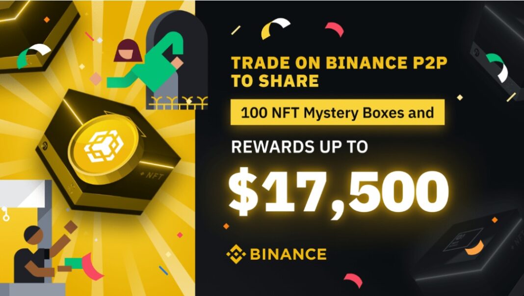 Binance ofrece una pool de hasta 17.500 USD y 100 cajas misteriosas por operar en P2P