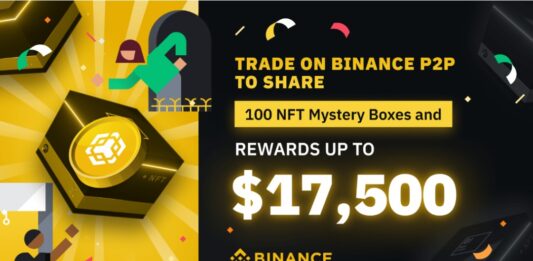 Binance ofrece una pool de hasta 17.500 USD y 100 cajas misteriosas por operar en P2P