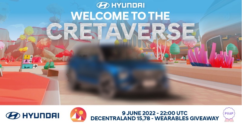 Hyundai lanza su nuevo modelo Creta en el metaverso de Decentraland