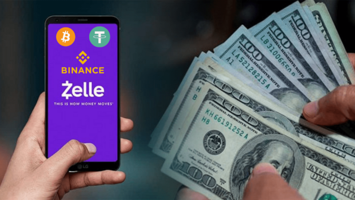 Cómo obtener dólares Zelle vendiendo criptomonedas en Binance P2P