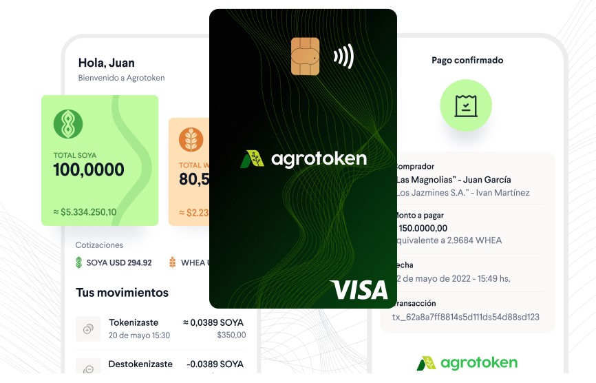 Agrotoken lanzó tarjeta Visa y su billetera virtual para Argentina y el mundo