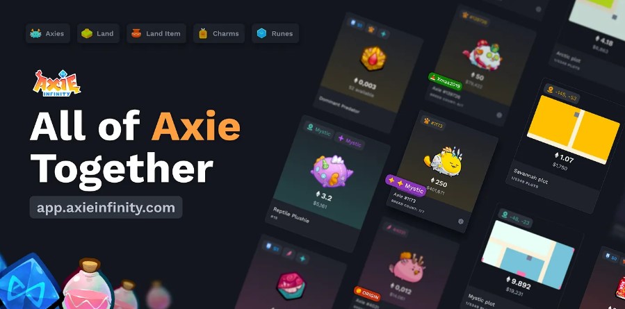App.axie: la nueva actualización del marketplace de Axie Infinity