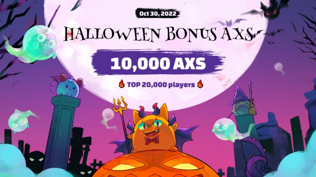 Axie Infinity regalará 10.000 AXS a los mejores 20.000 jugadores en el Halloween de este 31 de octubre