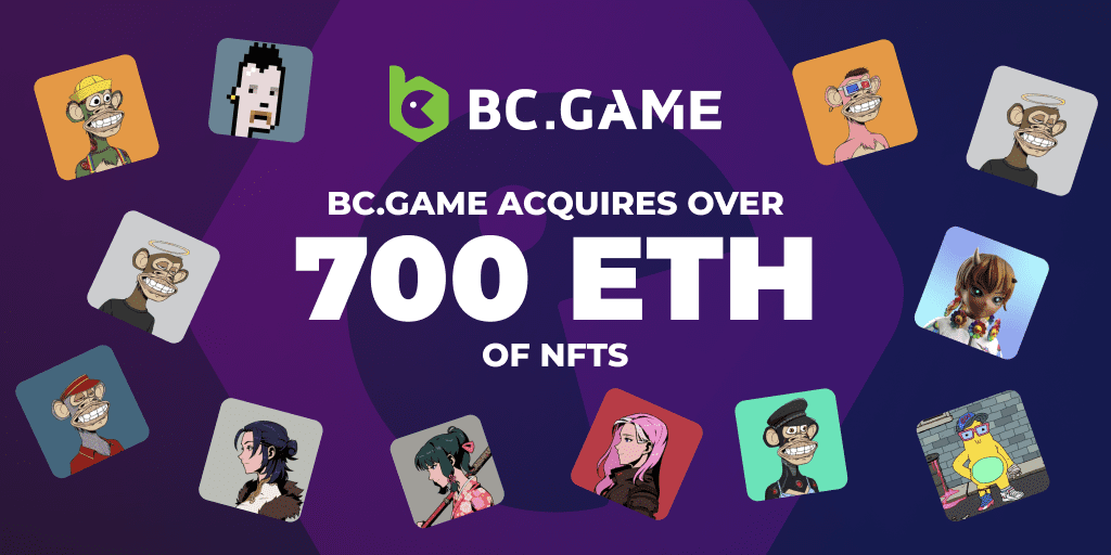BC.GAME invierte 700 ETH en NFTs para un mejor metaverso
