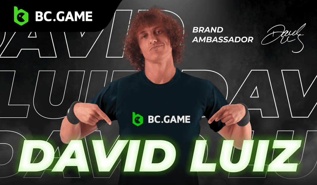 El futbolista brasileño David Luiz se convierte en embajador de la marca BC.GAME