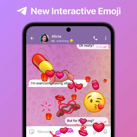 Estos emojis se pueden usar como reacciones en Telegram.