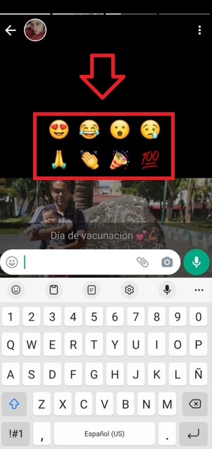 Ya puedes reaccionar a los estados de tus contactos con emojis.