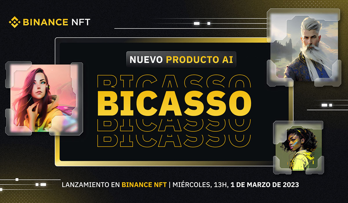 Binance lanza servicio de inteligencia artificial para crear NFTs