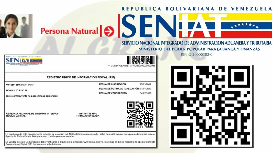 Seniat: cómo sacar o consultar tu Registro de Información Fiscal (RIF) vía online en Venezuela | Paso a paso