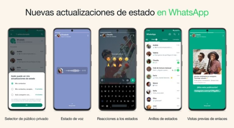 ¡Conócelas! WhatsApp incluyó 5 nuevas funciones en su sección de “estados”