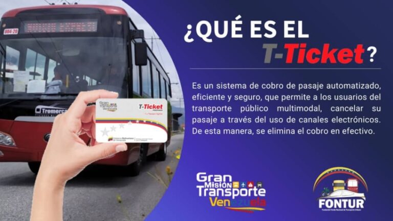 Cómo pagar con T-Ticket el pasaje del transporte público en Venezuela | Paso a paso