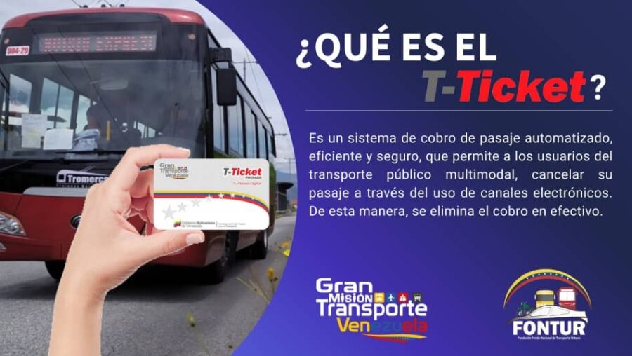 Cómo pagar con T-Ticket el pasaje del transporte público en Venezuela | Paso a paso