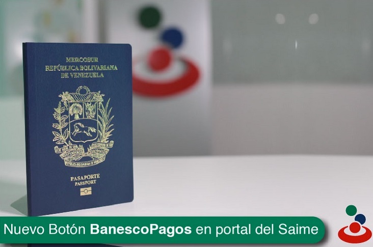 Cómo pagar tu pasaporte del SAIME con Banesco en línea