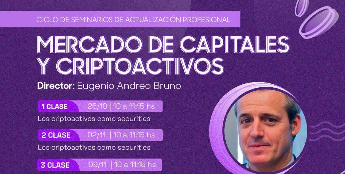 ONG Bitcoin Argentina ofrecerá seminario online “Mercado de Capitales y Criptoactivos” ¿Cómo participar?