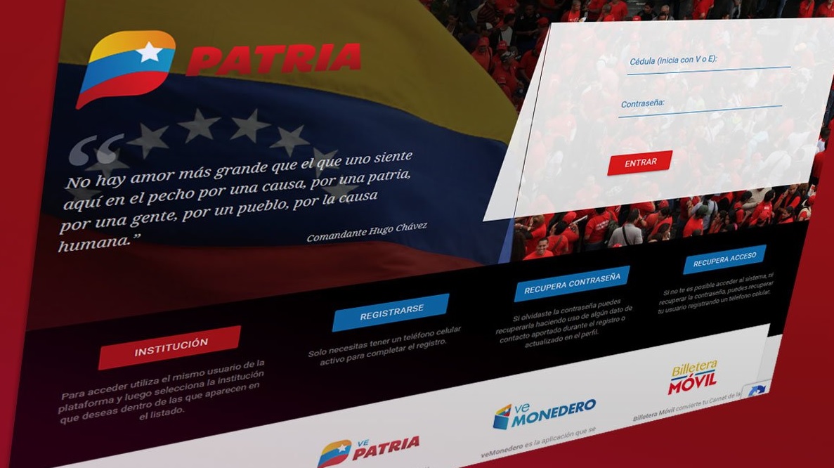 ¿No recibes los bonos? Así te puedes registrar en la Plataforma Patria para que te lleguen estos beneficios