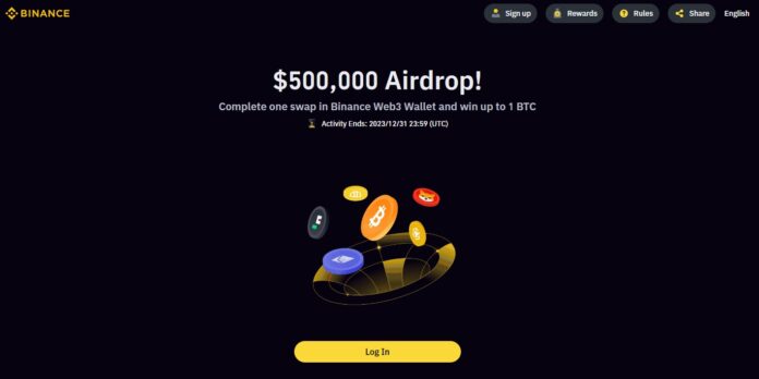 Binance lanzó un airdrop de $500 mil y es muy fácil participar