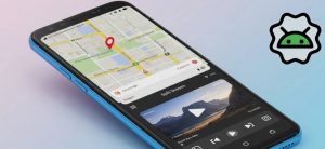 Celular Android pantalla dividida.