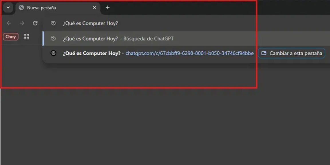 ChatGPT cómo buscador